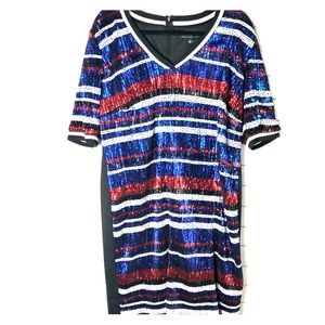 Eloquii 22 sequin dress scuba material